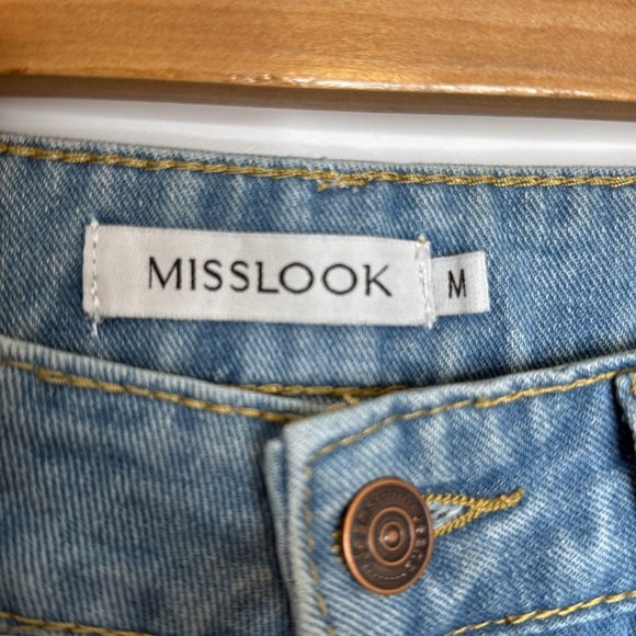 MISLOOK‎ Sunflower Straight Leg Vintage Style Jeans - M - Picture 3 of 5
